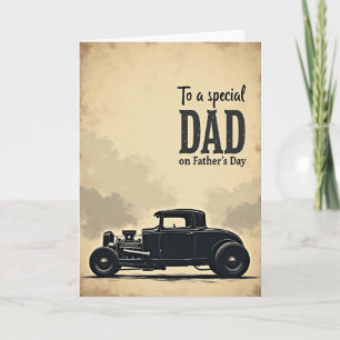 Speciaal papa auto silhouet kaart