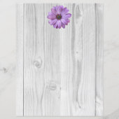 Speciaal papier voor de Rustige Paarse Daisy (Achterkant)