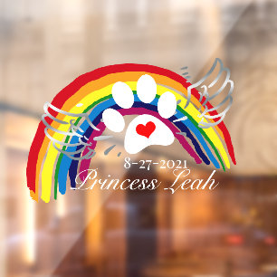 Speciaal passerende regenboogbruggen raamsticker