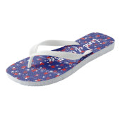 Speciaal Patriottisch Amerikaans juli 4 Teenslippers (Schuin)