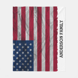 Speciaal Patriottisch Amerikaans Vlag Fleece Deken