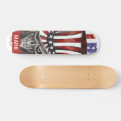 Speciaal patriottisch-Amerikaanse vlag Skateboard (Horizontaal)