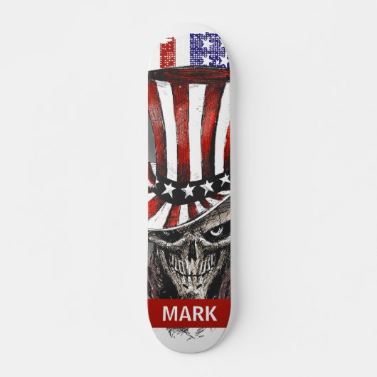 Speciaal patriottisch-Amerikaanse vlag Skateboard (Voorkant)