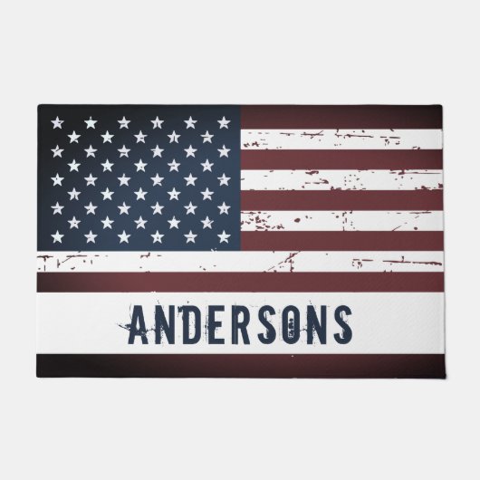 Speciaal patriottische naam Verenigde Staten Ameri Deurmat (Voorkant)
