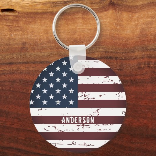 Speciaal patriottische naam Verenigde Staten Ameri Sleutelhanger (Achterkant)