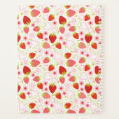 Speciaal patroon rode aardbeien planner (Achterkant)