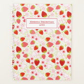 Speciaal patroon rode aardbeien planner (Voorkant)