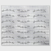 Speciaal penseelgeluid voor Silver Diamond Cut Cadeaupapier (Vlak)