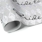 Speciaal penseelgeluid voor Silver Diamond Cut Cadeaupapier (Rol Hoek)