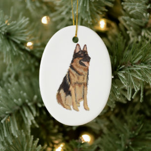Speciaal Pet German Shepard Ceramic Ornament