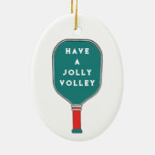 Speciaal Pickleball Keepomwille Keramisch Ornament (Achterkant)