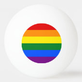 Speciaal pingpongbal met Pride vlag van LGBT Pingpongballen (Achterkant)