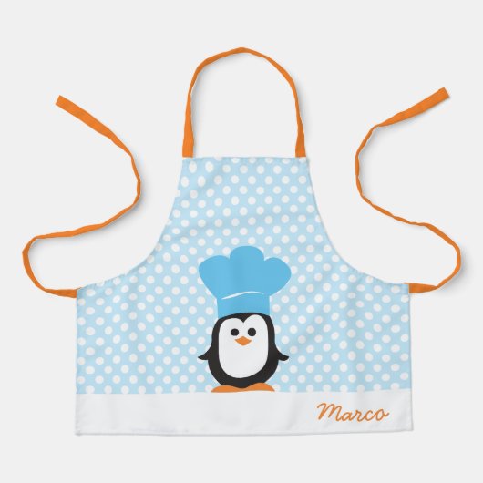 Speciaal pinguïn Chef Apron voor kinderen Schort (Voorkant)