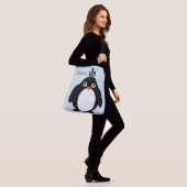 Speciaal pinguïn-ontwerp crossbody tas (Op model)
