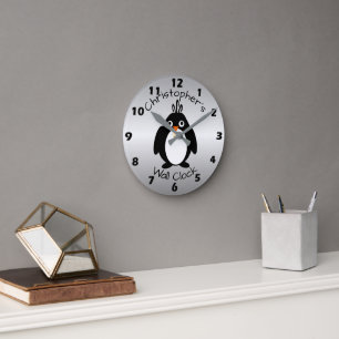 Speciaal pinguïn-ontwerp ronde klok