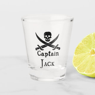 Speciaal piraatkapitein shot glas