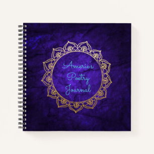 Speciaal poëzie Journal Gold Mandala Notitieboek