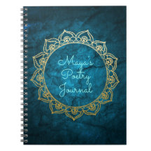 Speciaal poëzie Journal met Gold Mandala