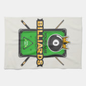 Speciaal Pool Hall NAME 8 Ball Crown Billiards Theedoek (Horizontaal)