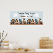 Speciaal Poster van de Safari Animals Train/Banner (Keuken)