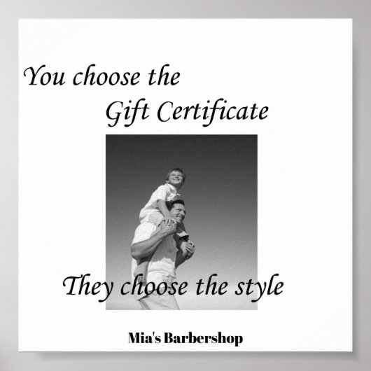 Speciaal Poster van het Schoonheidssalon Cadeaucer (Voorkant)