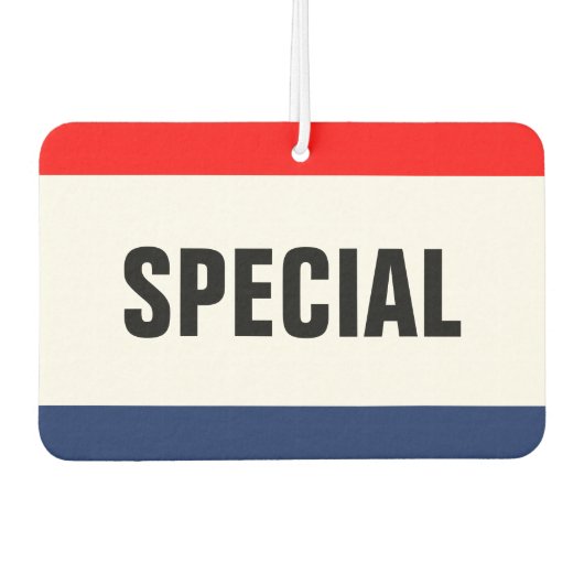 Speciaal promotieprogramma voor auto's  luchtverfrisser (Voorkant)