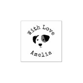 Speciaal puppy met liefdesrubberen stempel (Afrduk)
