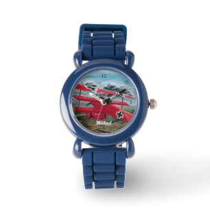 Speciaal "Red Baron"-vliegtuig Horloge