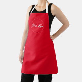 Speciaal Red Company Logo Apron Schort