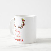 Speciaal rendier - Kerst van Merry Koffiemok (Voorkant links)