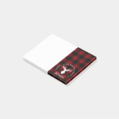 Speciaal rode en zwarte buffelcheque post-it® notes (Schuin)