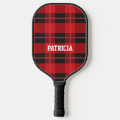 Speciaal rode en zwarte palmpalmpeddel pickleball paddle (Achterkant)