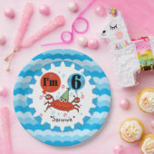 Speciaal Rode krab 6e verjaardag Bord (Feest)