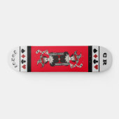 Speciaal rood en zwart "joker"-skateboard skateboard (Horizontaal)