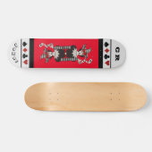 Speciaal rood en zwart "joker"-skateboard skateboard (Horizontaal)
