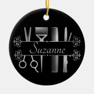 Speciaal Roos Gold hair Stylist Hairdresser Keramisch Ornament