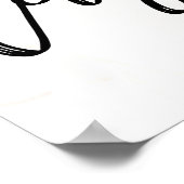 Speciaal Roos Gold Lashes Salon Poster (Hoek)