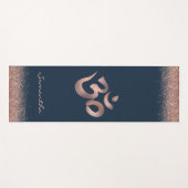 Speciaal Roos Gold Om-symbool Yogamat (Voorkant (horizontaal))