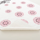 Speciaal roze flessenpatroon sherpa deken (3/4)