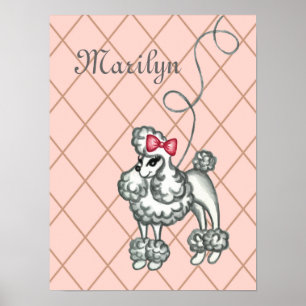 Speciaal roze Franse wand-kleurenafdrukken Poster