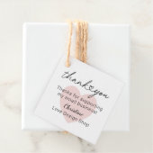 Speciaal roze hart voor kleine bedrijven Dank u Bedankjes Labels (In situ)