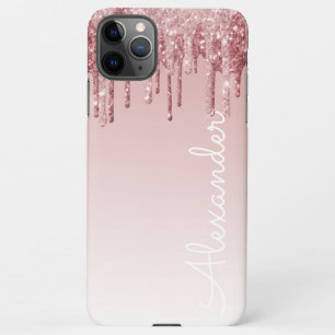 Speciaal roze rogesold driften Glitter BUDGET iPhone 11Pro Max Hoesje