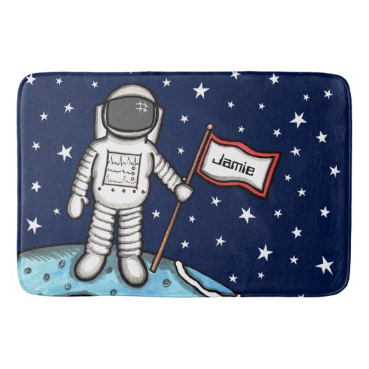 Speciaal ruimtevaarder Cosmonaut Bath Mat (Voorkant)