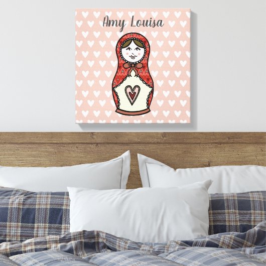 Speciaal Russisch Doll Matryoshka Canvas (Insitu (Slaapkamer))