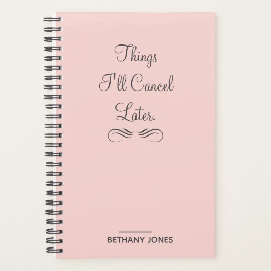 Speciaal Sarcastisch roze planner (Voorkant)