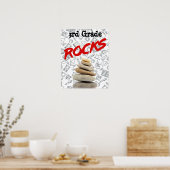 Speciaal Schoolroom-Poster - 3de graad "Rocks" Poster (Keuken)