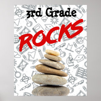 Speciaal Schoolroom-Poster - 3de graad "Rocks" Poster