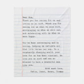 Speciaal schrijfmachine voor liefdesbrieven fleece deken (Voorkant)