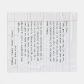 Speciaal schrijfmachine voor liefdesbrieven fleece deken (Voorkant (Horizontaal))