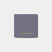 Speciaal script blauw goud post-it® notes (Voorkant)